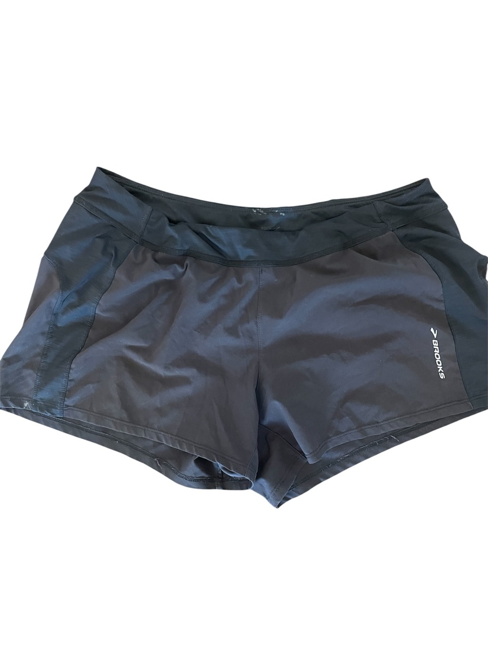 Brooks Women's Black Athletic Running Shorts Size Large Lightweight Lined - Picture 3 of 9